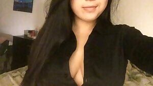 Button down dress shirt tease