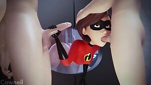 Elasti-Girl in a bind