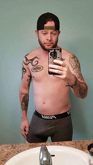 Playing before the shower