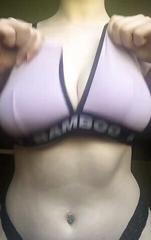 These little bras can hardly contain them anymore