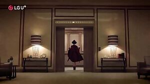 Tzuyu moonlighting as an elevator operator