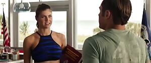 Alexandra Daddario's boob bounce in Baywatch