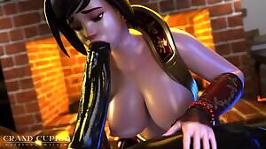 Mei BlowJob With Black Guy