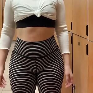 checking it out at the gym