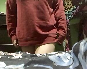 Showing off a little in my sweater 🙈🖤