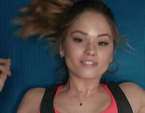 Debby Ryan on her back