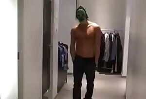 Showing off in changing room