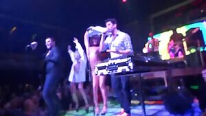 Naked dancers in a Russian nightclub