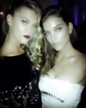 Nina Agdal and Barbara Palvin