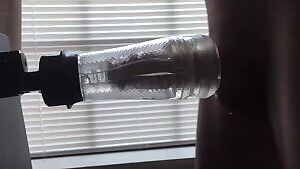 Clear View of what a Cock does to a Fleshlight