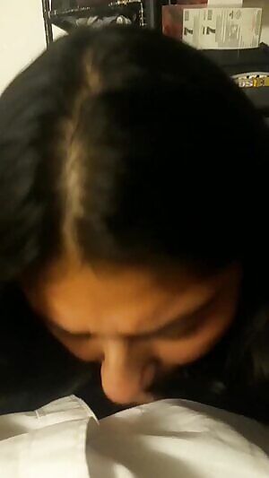 Latina girlfriend blowjob
