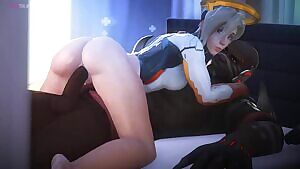 Mercy healing Doomfist