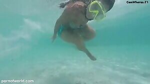 Naked Tits While Bathing