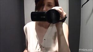 Lexi in a changing room