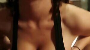 Working The Sports Bra Hard