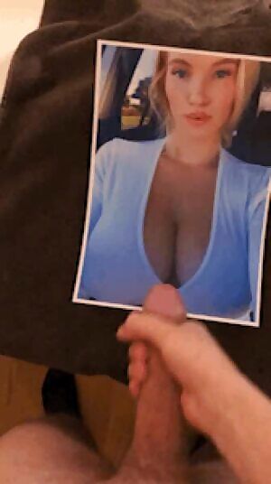 I came so hard on Elizabeth Ostrander‘s big tits!