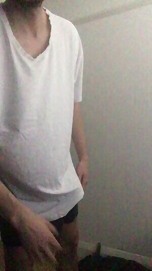 The baggy t hides it