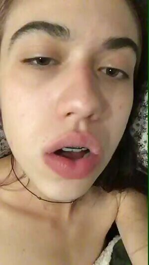 Begging for daddies cum.