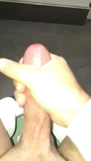 Shooting a load in the washroom at work