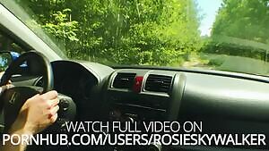 Car Sex with Huge Cumshot