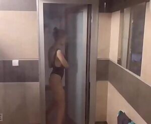 Eva Elfie and her hookup sneak off at a pool party