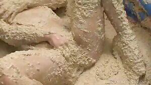 Kymberly Jane orgasming in oatmeal