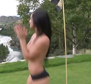 Very excited about something on the course