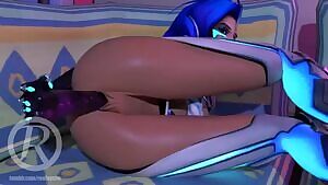 Sombra and her dildo