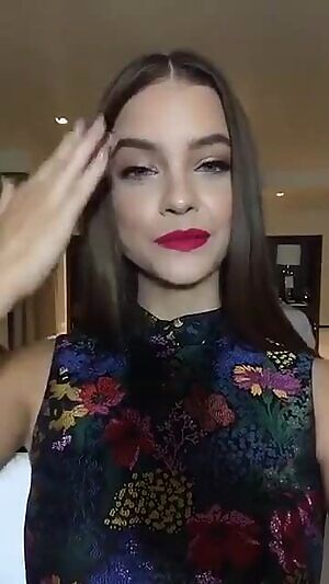 Barbara Palvin gives you a sign that she wants to take your cock deep in the throat.