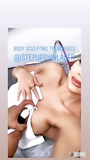 filming herself getting treated