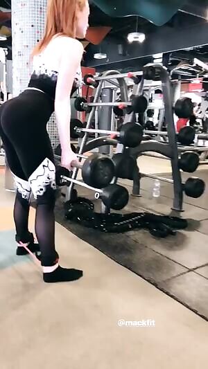Madelaine Petsch working out