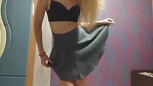 Naughty girl, this time wearing panties 😜