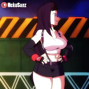 Tifa Lockhart - moral support Boob Flash