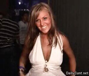 Showing off her tits