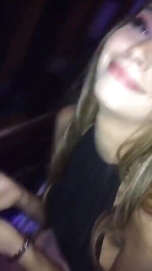 Teen caught playing with a condom in the club
