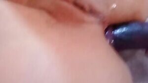 A video of when I took my horse dildo in my ass for the first time