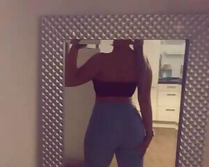 The bend over got me