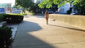 Nude Walk to the ATM