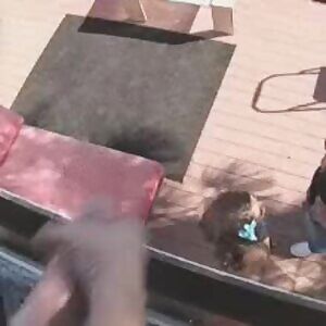 Balcony Cumshot