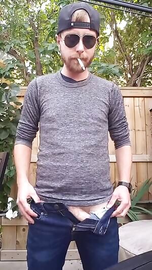 When your smoke break turns into a nice wank