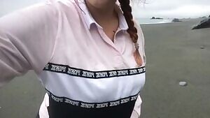 I love the ocean breeze on my nips