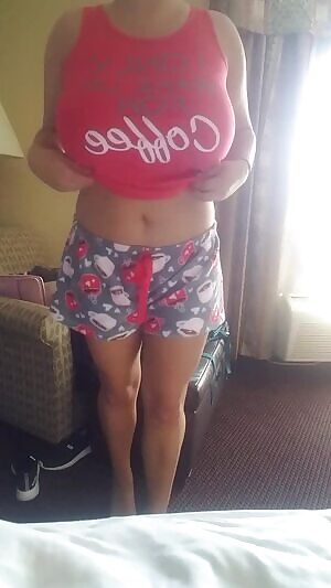 Alone in a hotel, may as well show my tits to pass the time 🤷
