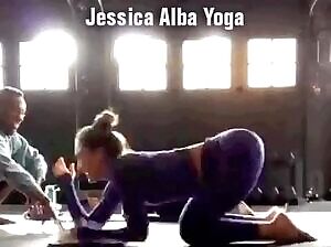 Jessica Alba - Instagram Yoga Booty