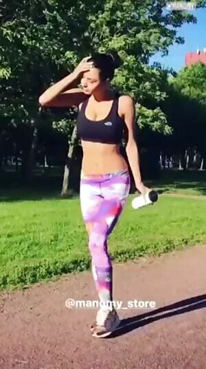 Enjoying the sun after a run