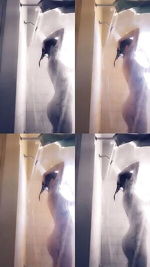 This shower was fun & steamy 💕 add my snap link in bio