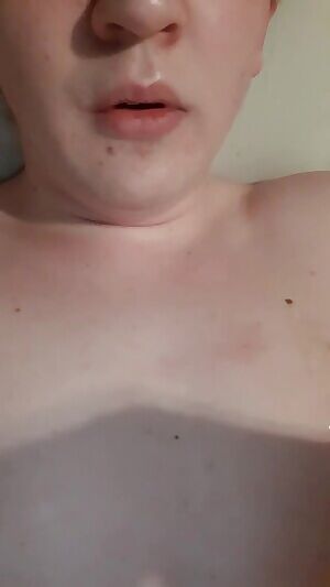 Recently started training. My mistress had me eat my cum like this and wanted me to post as well