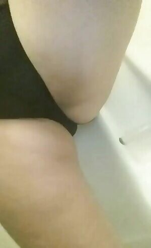 Peeing through my panties