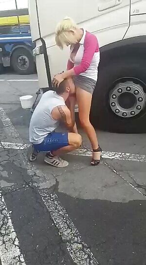 Just another day at a truck stop