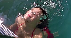 Phoebe Cates in her famous revealing movie scene from 'Fast Times at Ridgemont High'