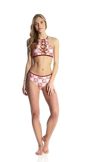 MINKPINK Spicey high-neck top & mid-waist bottom